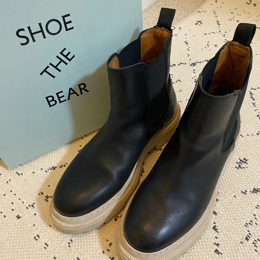 Shoe The Bear Leather Chelsea Boots - Picture 3 of 5